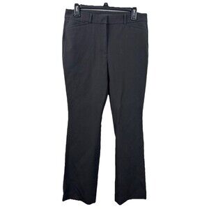 White House Black Market Black Pants 8 INES Boot Leg Cotton Blend